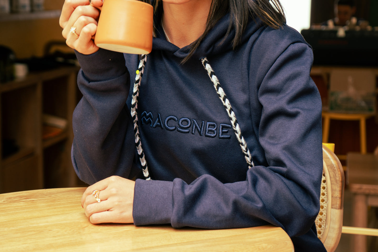 HOODIE UNISEX ORÍGENES AZUL NAVY