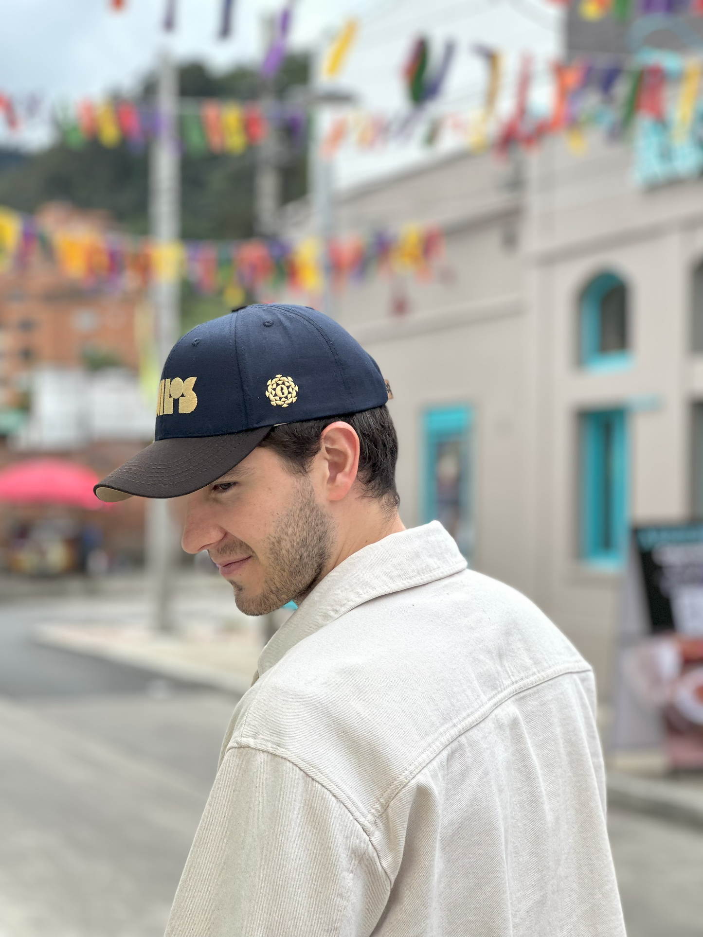 GORRA BACILOS by MACONBE AZUL OSCURO - FRENTE DURO