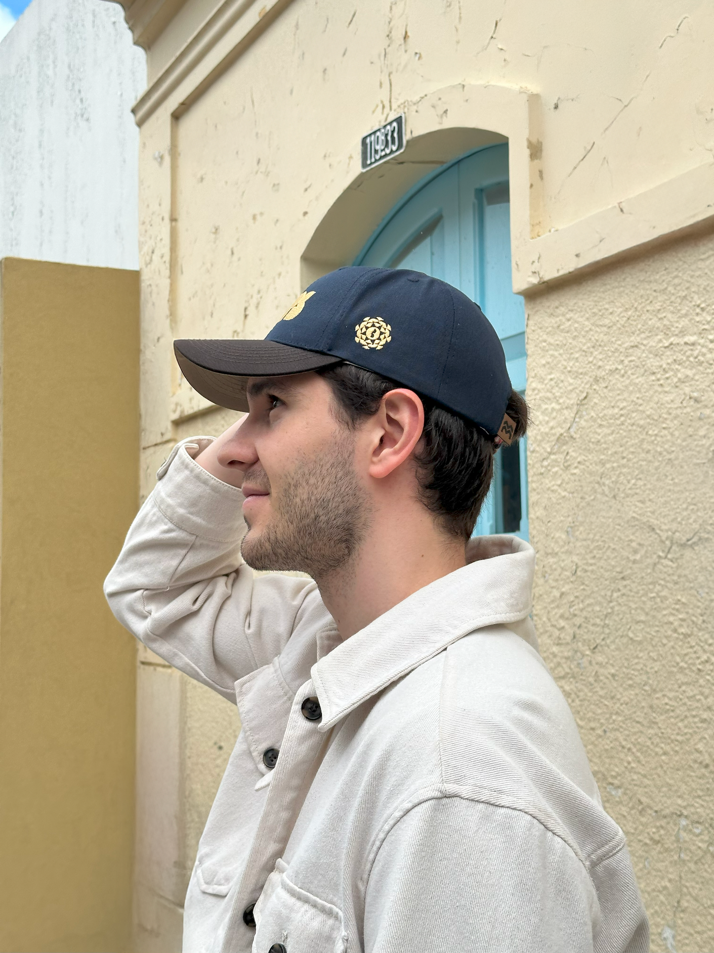 GORRA BACILOS by MACONBE AZUL OSCURO - FRENTE DURO