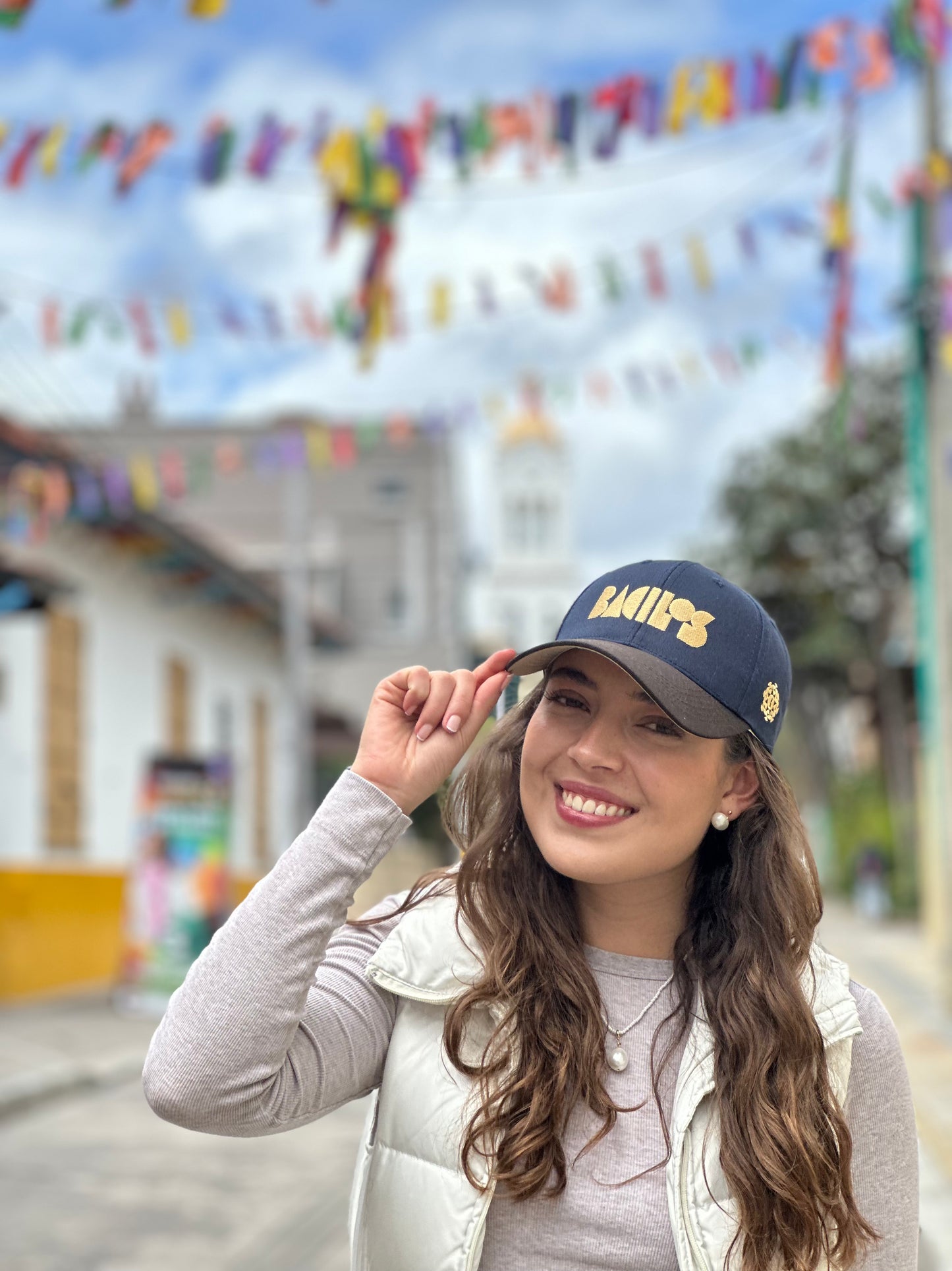 GORRA BACILOS by MACONBE AZUL OSCURO - FRENTE DURO