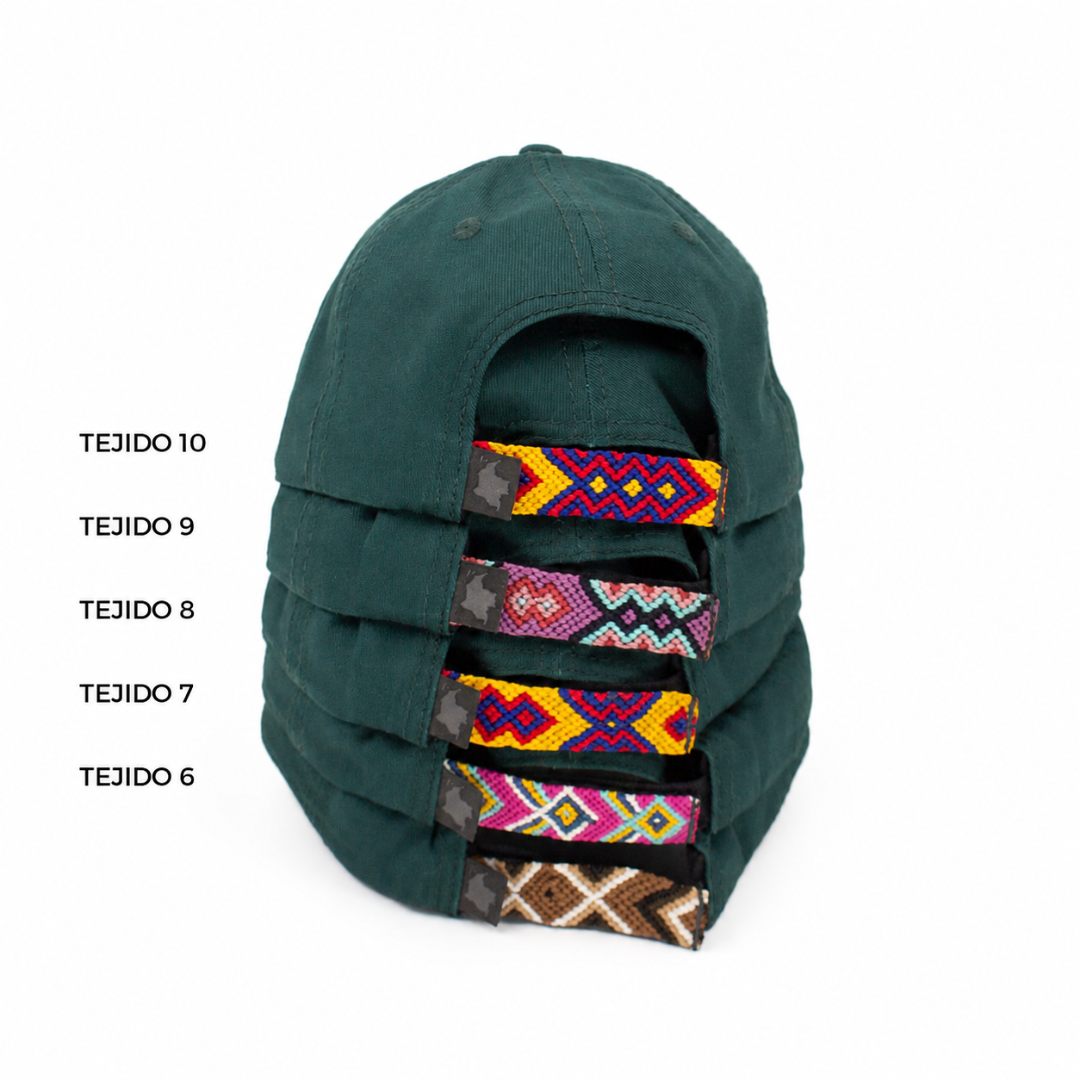 GORRA ORÍGENES VERDE BOTELLA - FRENTE DURO