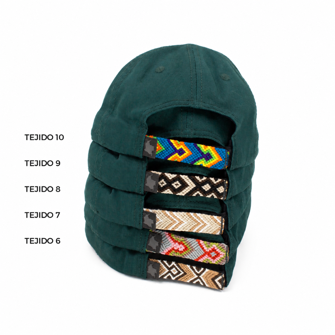 GORRA ORÍGENES VERDE BOTELLA - FRENTE BLANDO