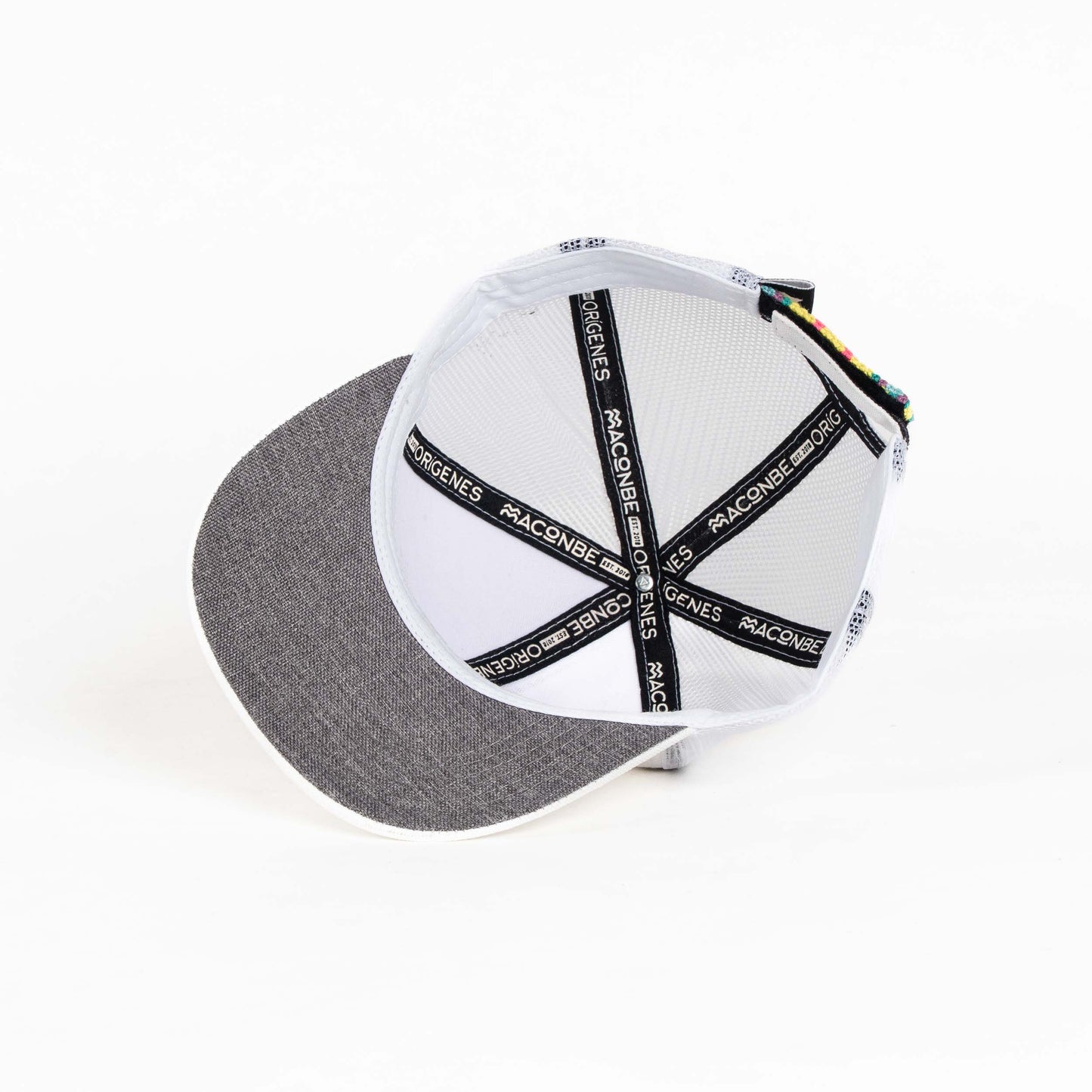 GORRA TRUCKER ORÍGENES BLANCO - FRENTE DURO
