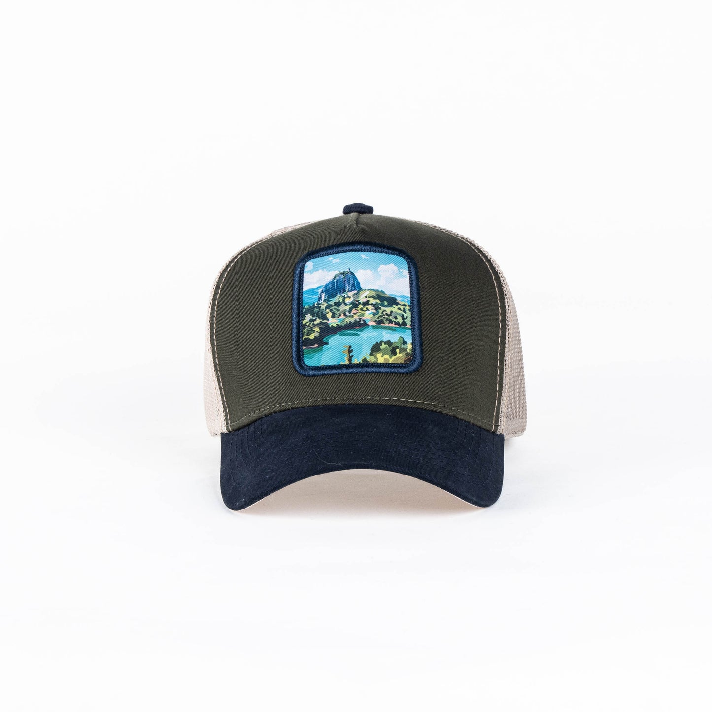GORRA TRUCKER ESTO ES COLOMBIA PEÑOL - FRENTE DURO