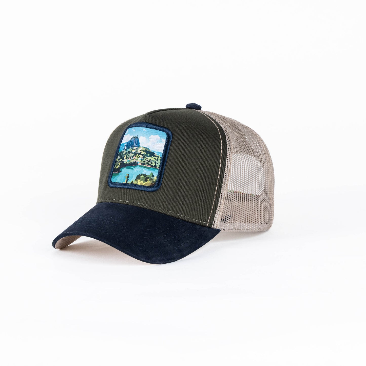 GORRA TRUCKER ESTO ES COLOMBIA PEÑOL - FRENTE DURO