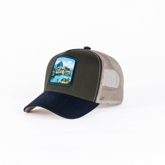 GORRA TRUCKER ESTO ES COLOMBIA PEÑOL - FRENTE DURO
