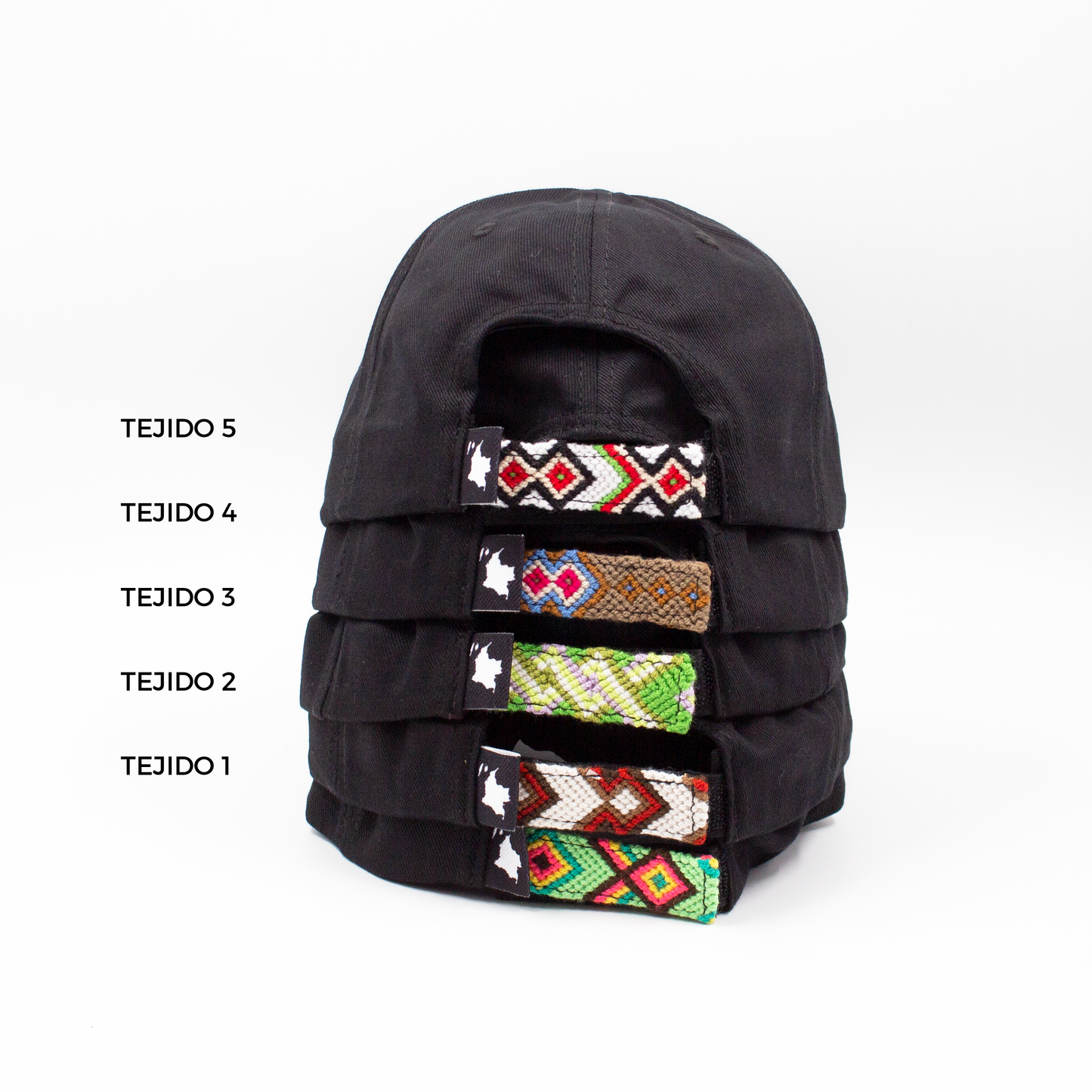 GORRA ORÍGENES NEGRO AL TONO - FRENTE DURO