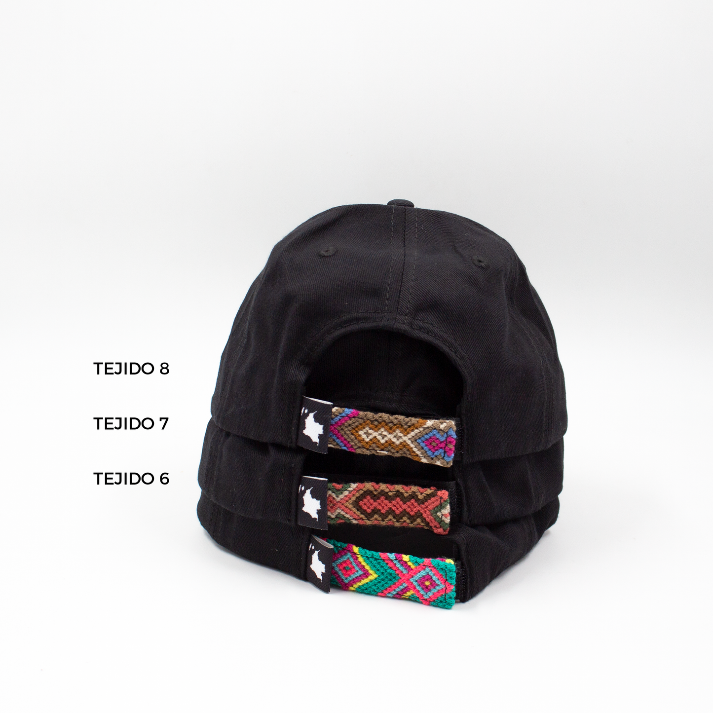 GORRA ORÍGENES NEGRO AL TONO - FRENTE DURO