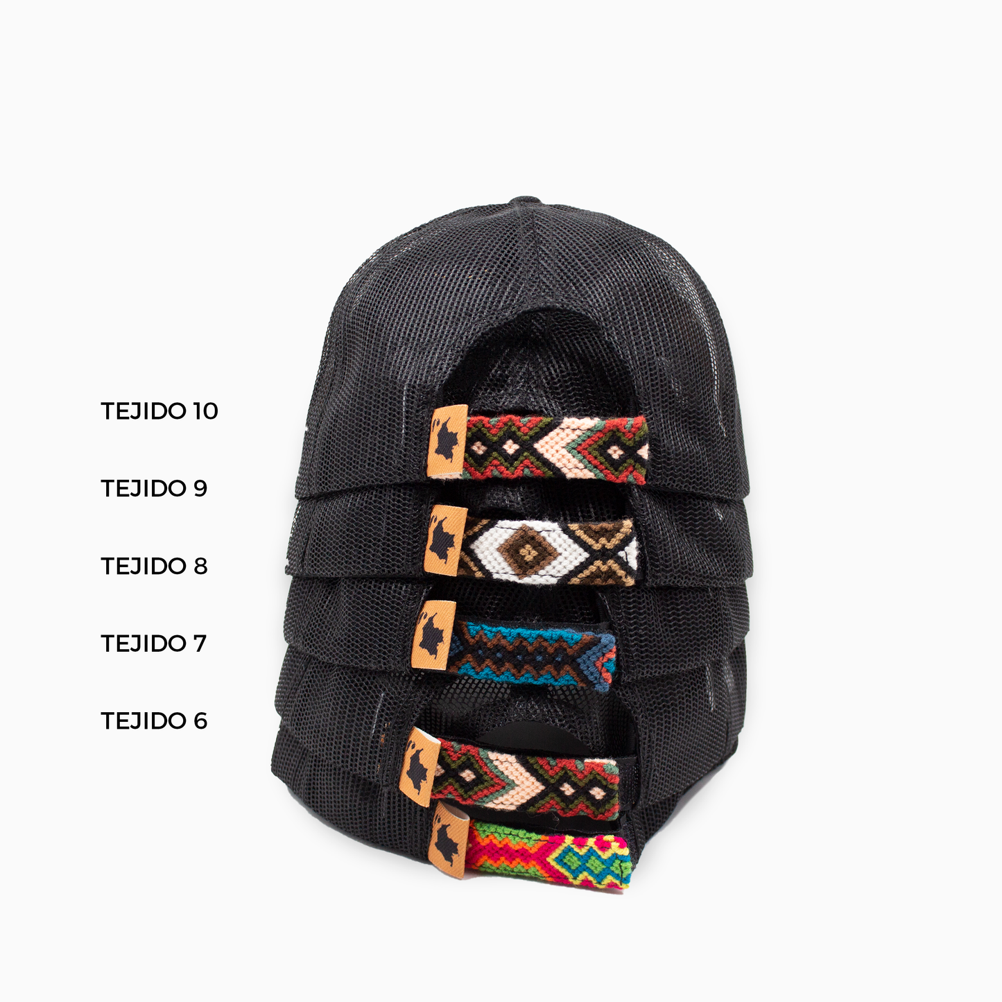 GORRA TRUCKER ORÍGENES NEGRO AL TONO - FRENTE DURO