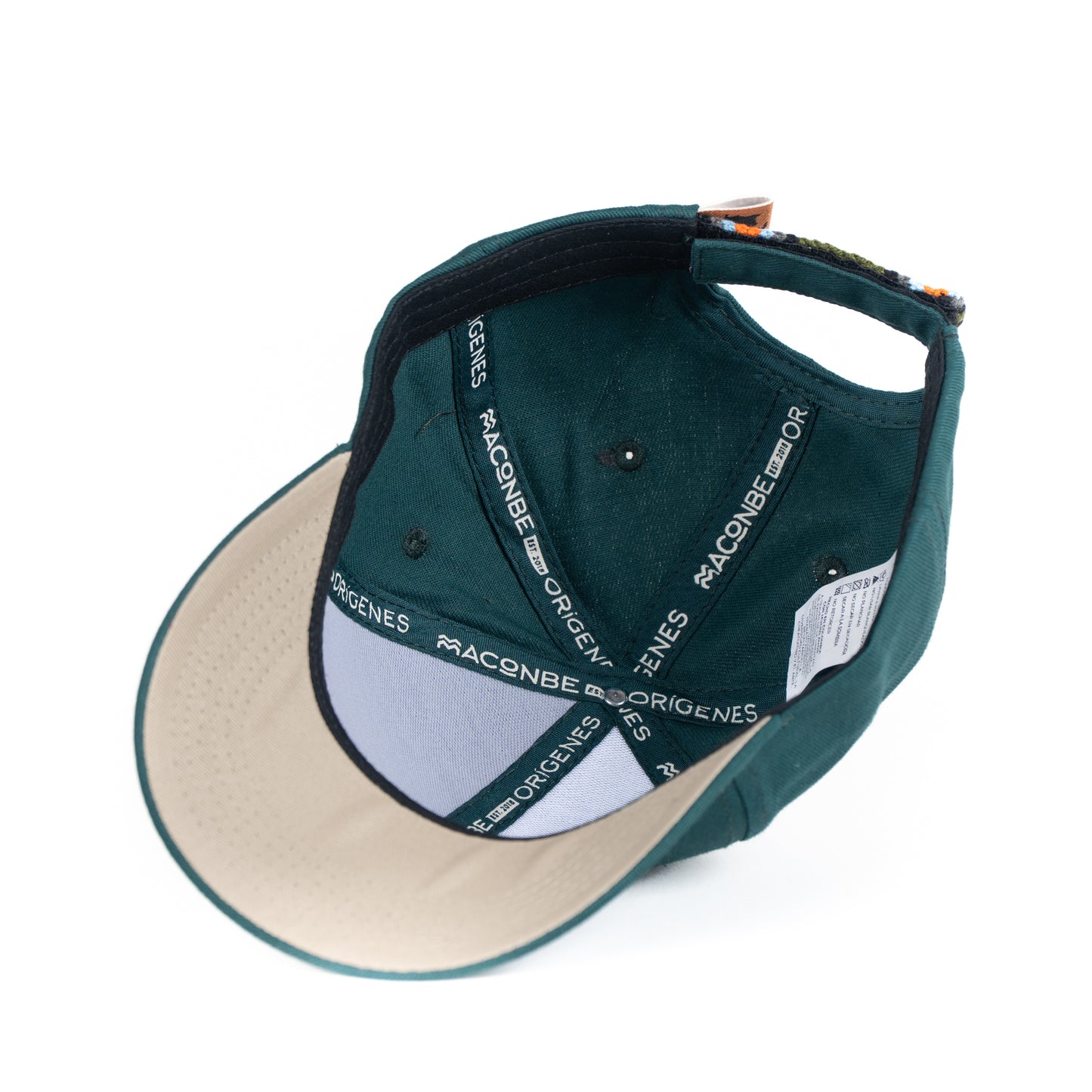 GORRA ORÍGENES VERDE BOTELLA AL TONO - FRENTE DURO