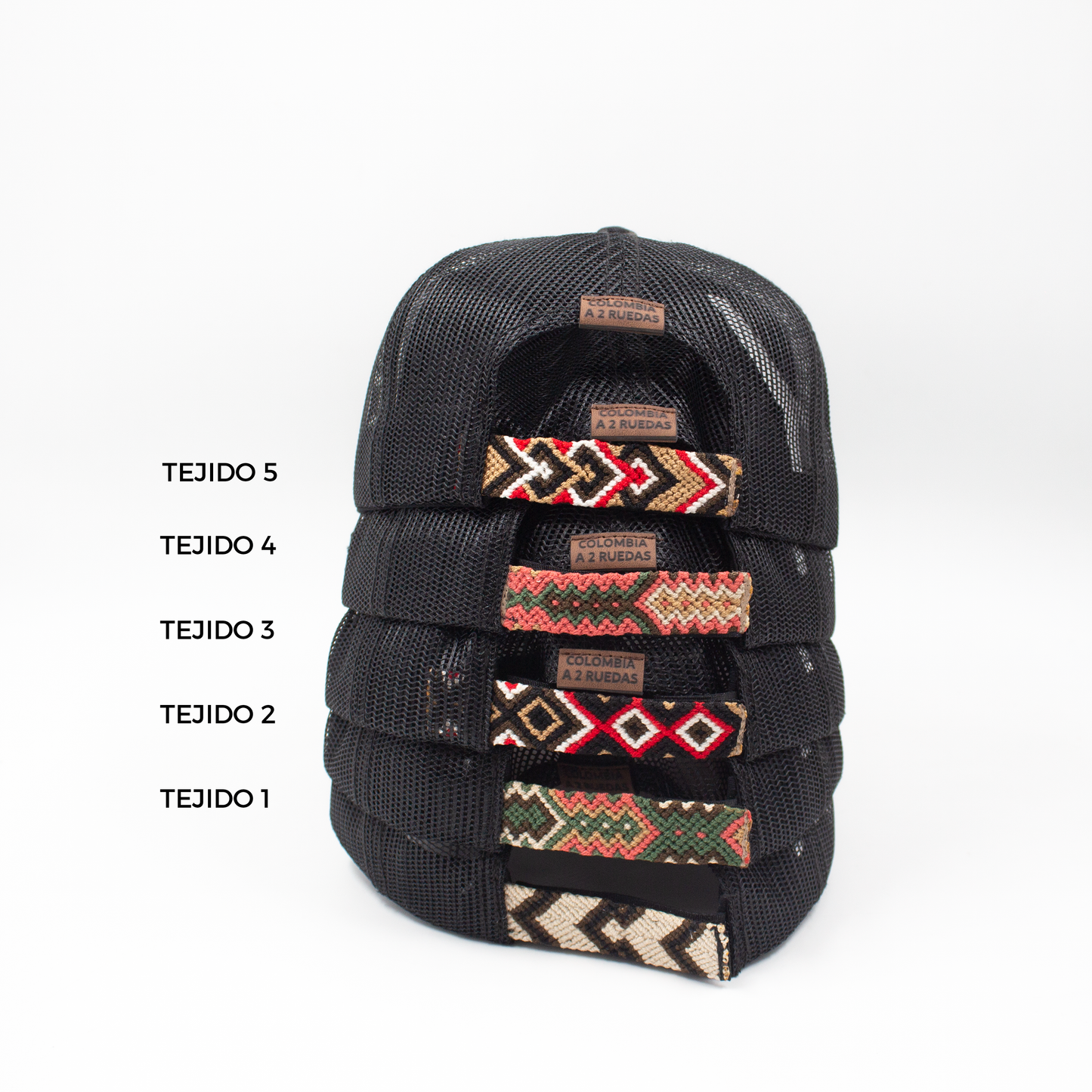 GORRA TRUCKER COLOMBIA EN 2 RUEDAS ALTO DE PALMAS - FRENTE DURO