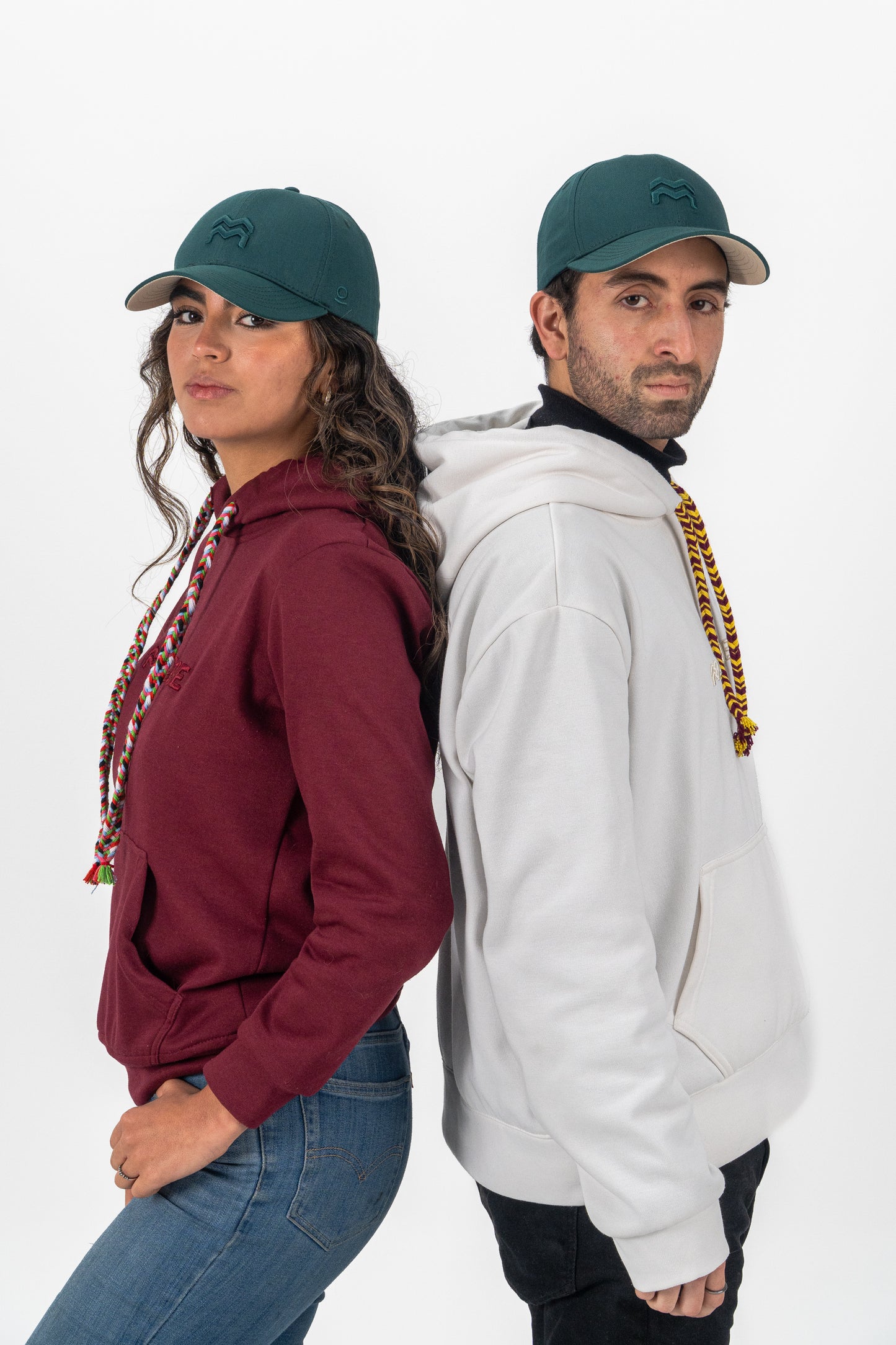 GORRA ORÍGENES VERDE BOTELLA AL TONO - FRENTE DURO