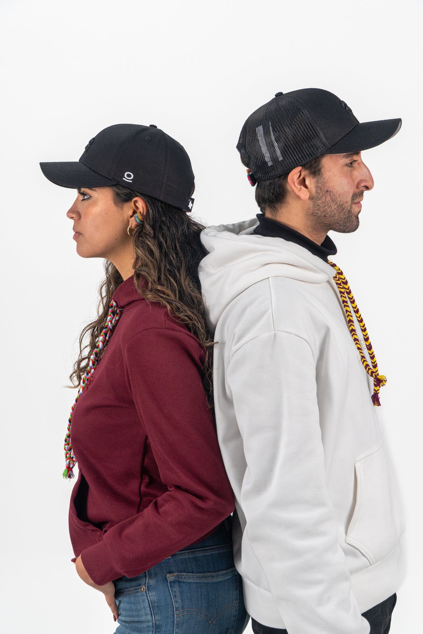GORRA TRUCKER ORÍGENES NEGRO AL TONO - FRENTE DURO
