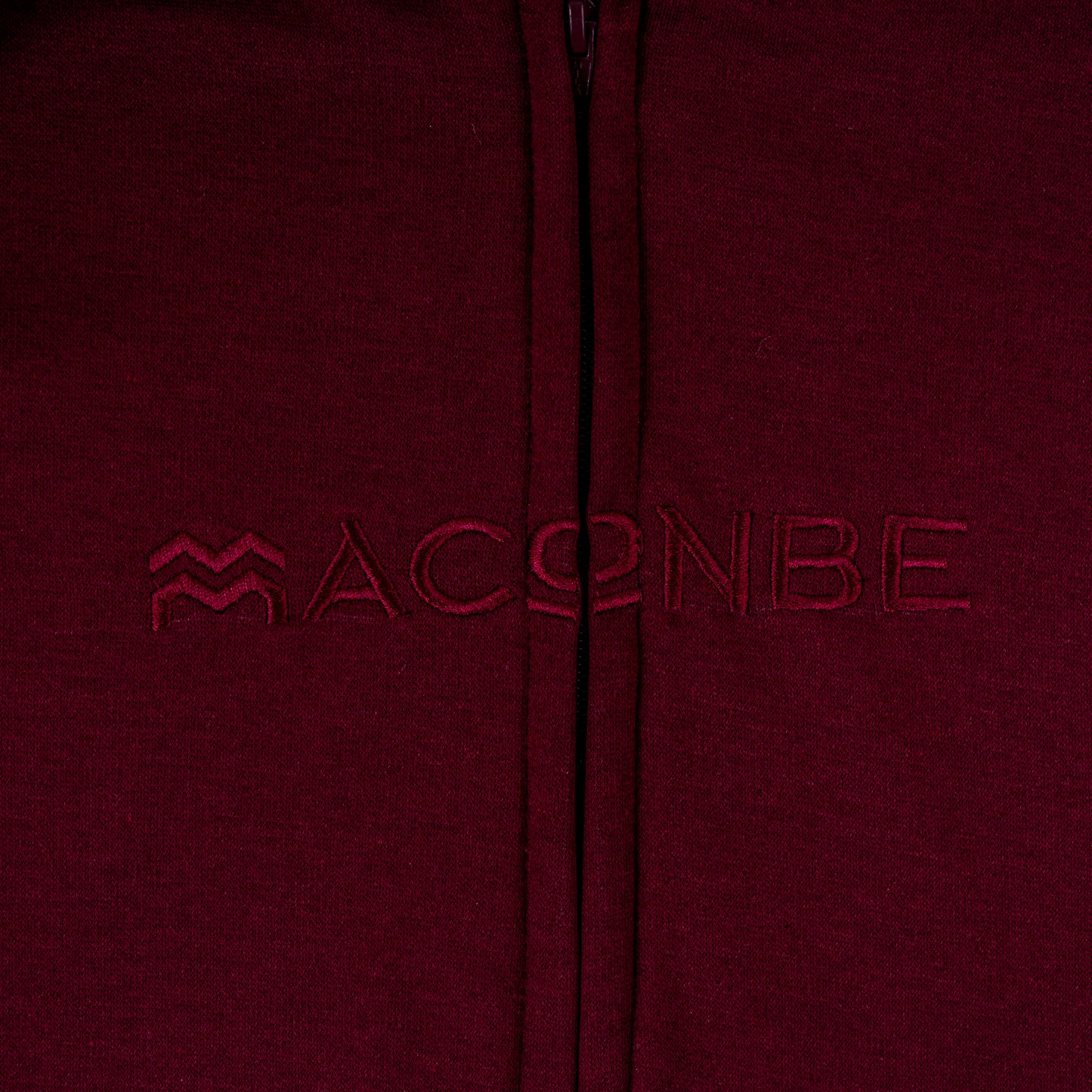 HOODIE UNISEX CREMALLERA ORÍGENES VINOTINTO