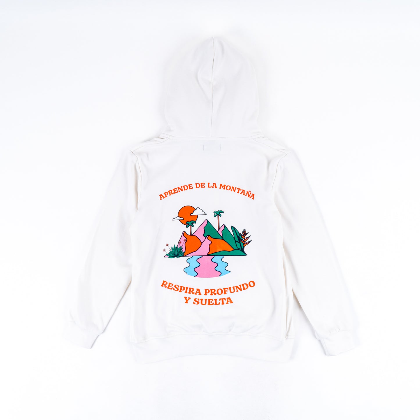 HOODIE CREMALLERA CREMA UNISEX SANARA MAÑANA - RESPIRAR
