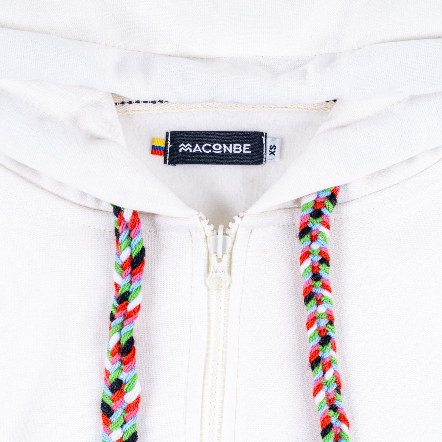 HOODIE CREMALLERA CREMA UNISEX SANARA MAÑANA - RESPIRAR