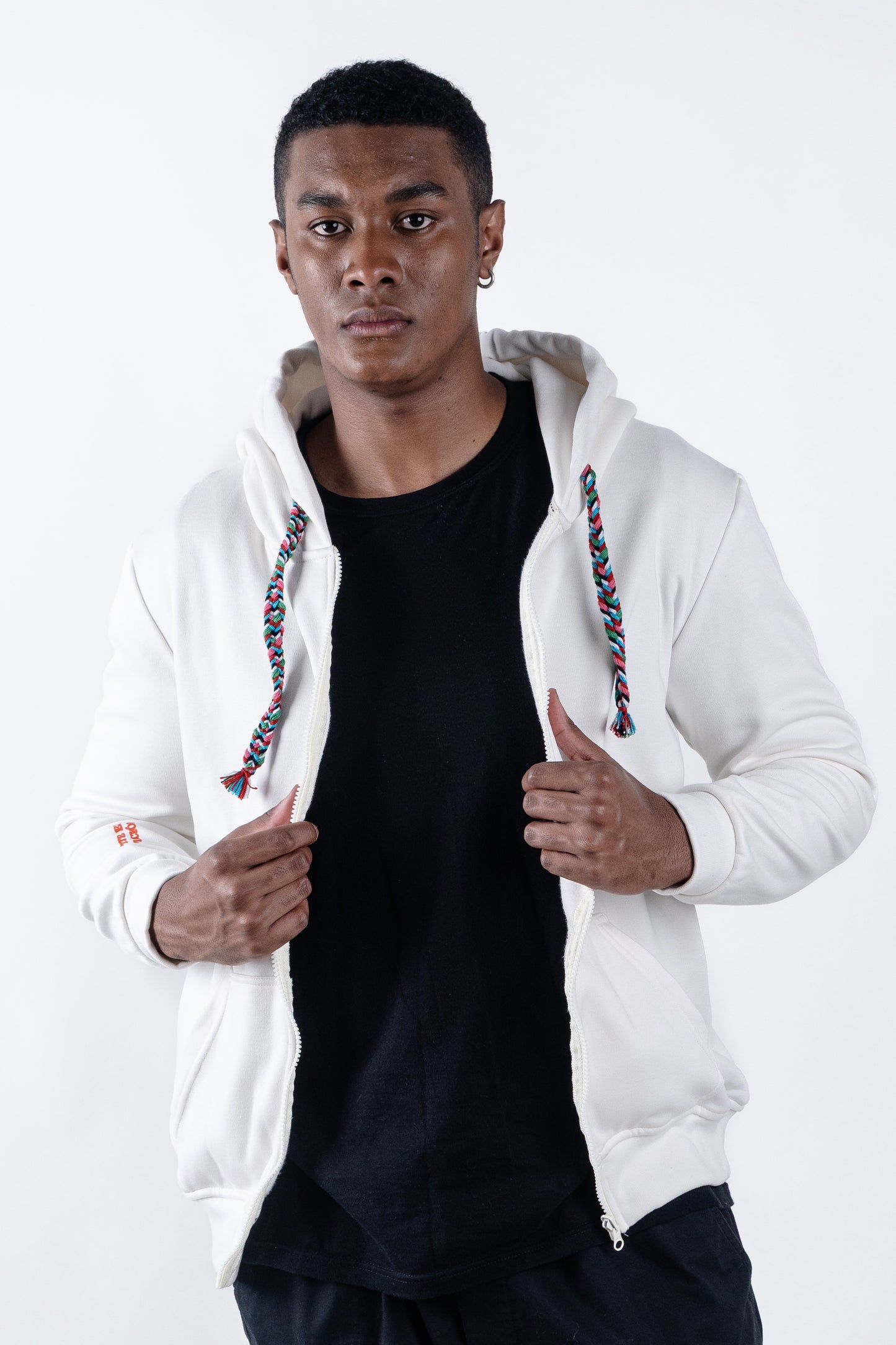 HOODIE CREMALLERA CREMA UNISEX SANARA MAÑANA - RESPIRAR