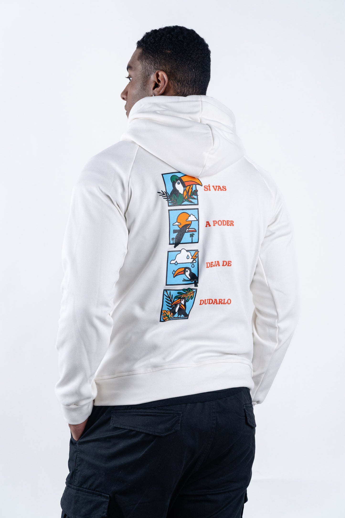 HOODIE CREMA UNISEX SANARA MAÑANA - CONFIANZA
