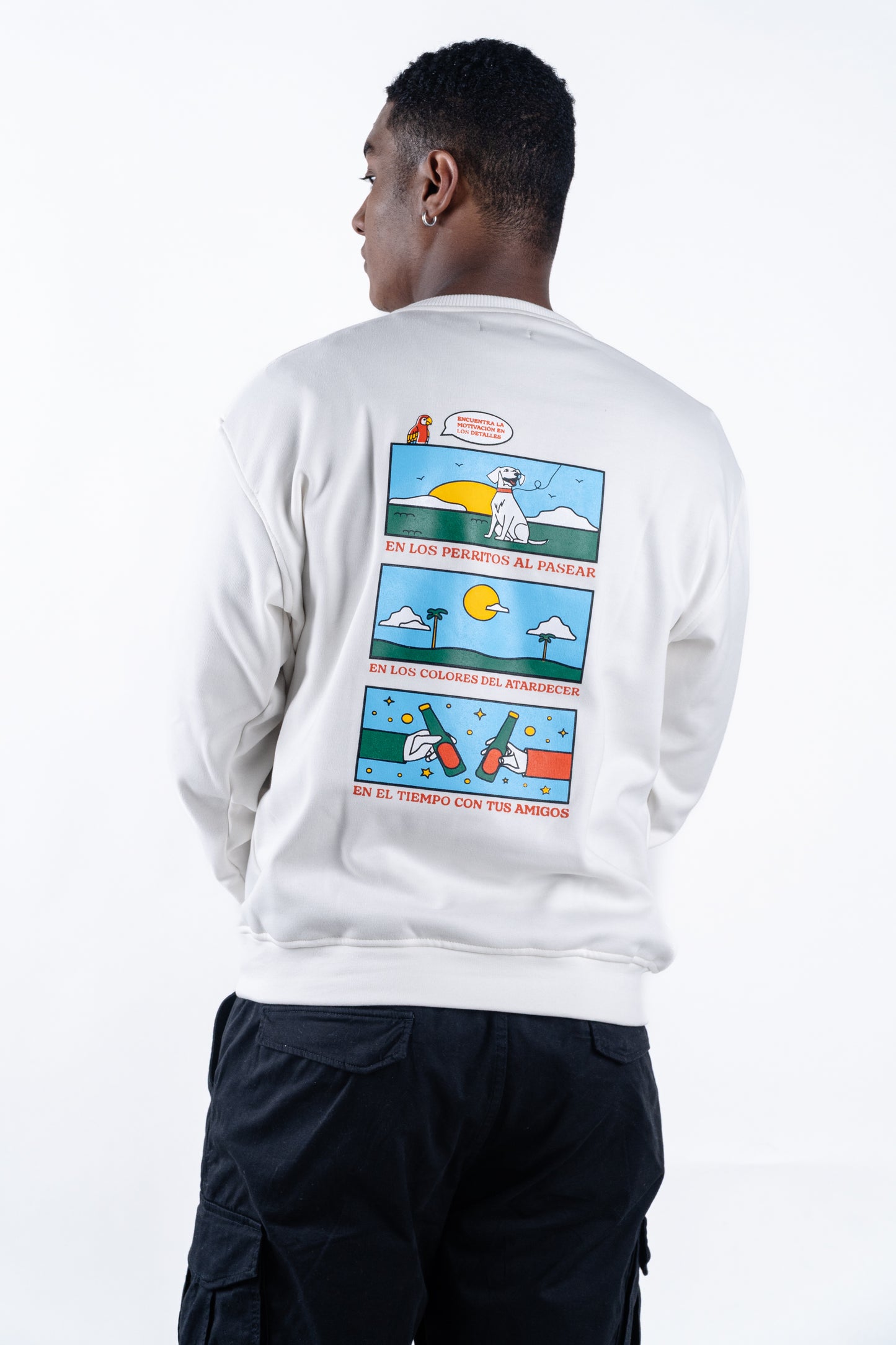 CREWNECK CREMA UNISEX SANARA MAÑANA - DETALLES