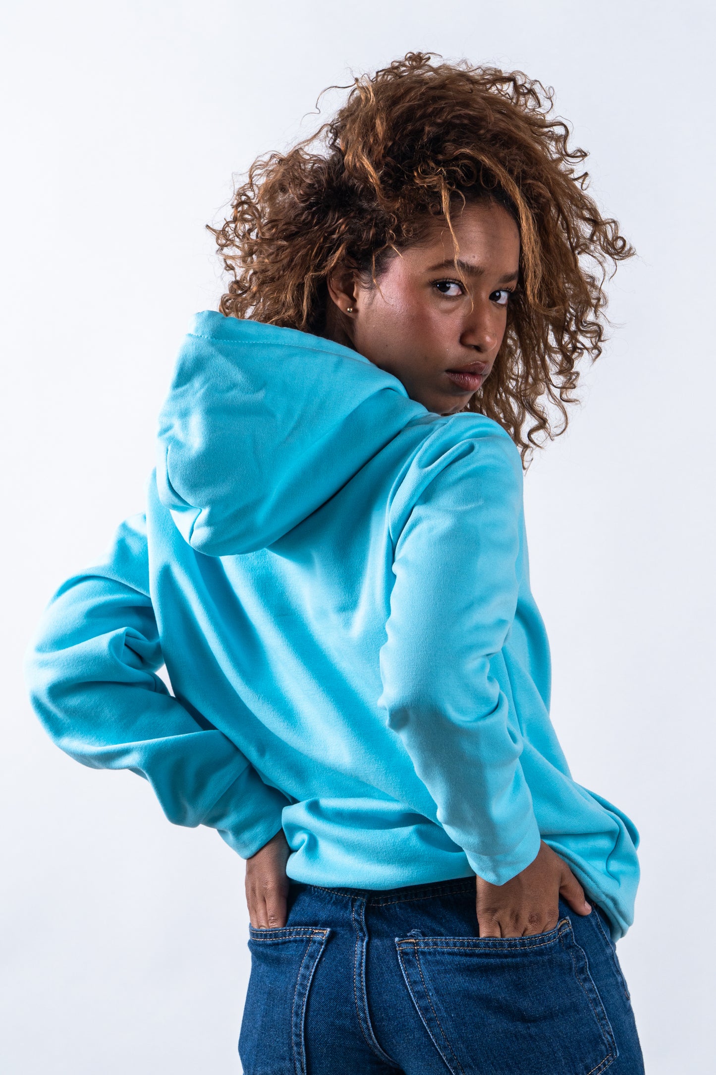 HOODIE UNISEX ORÍGENES CELESTE