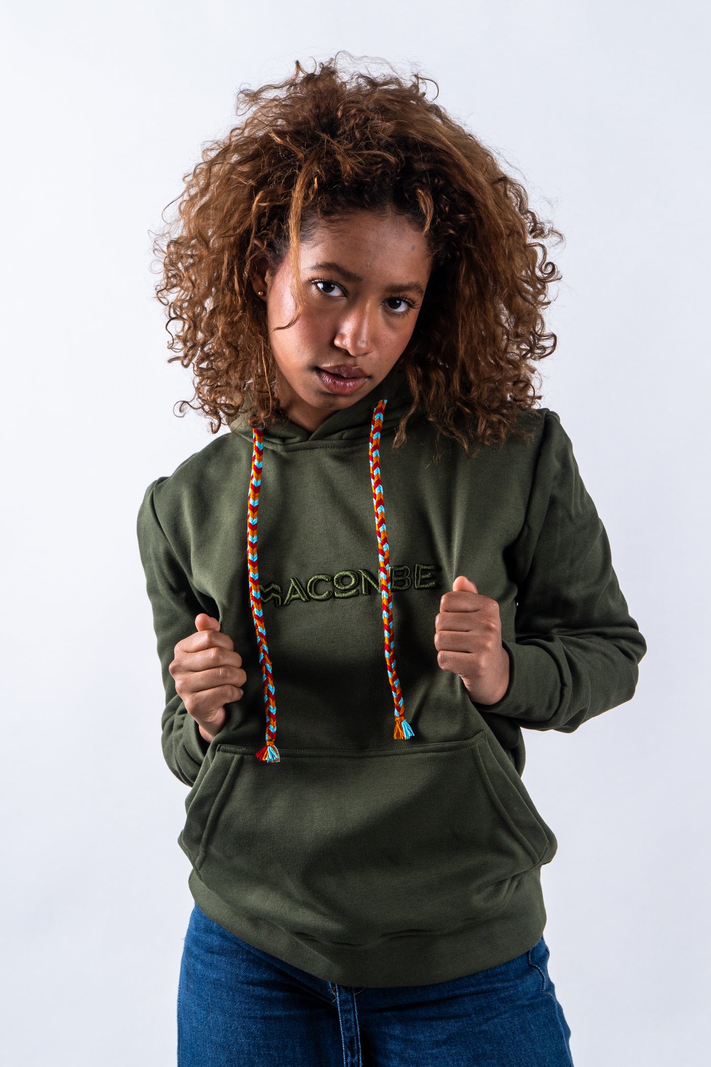 HOODIE UNISEX ORÍGENES VERDE MILITAR