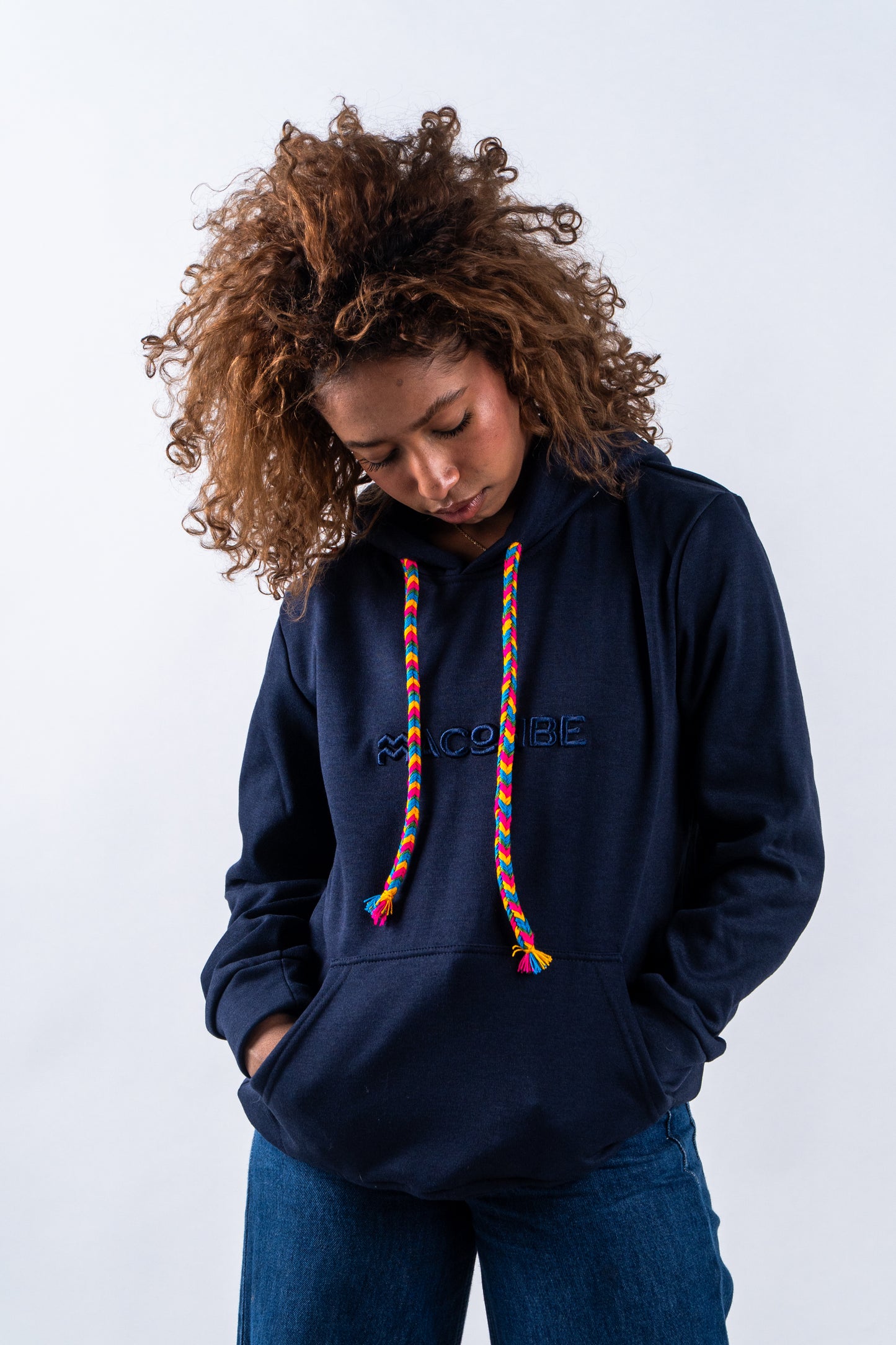 HOODIE UNISEX ORÍGENES AZUL NAVY