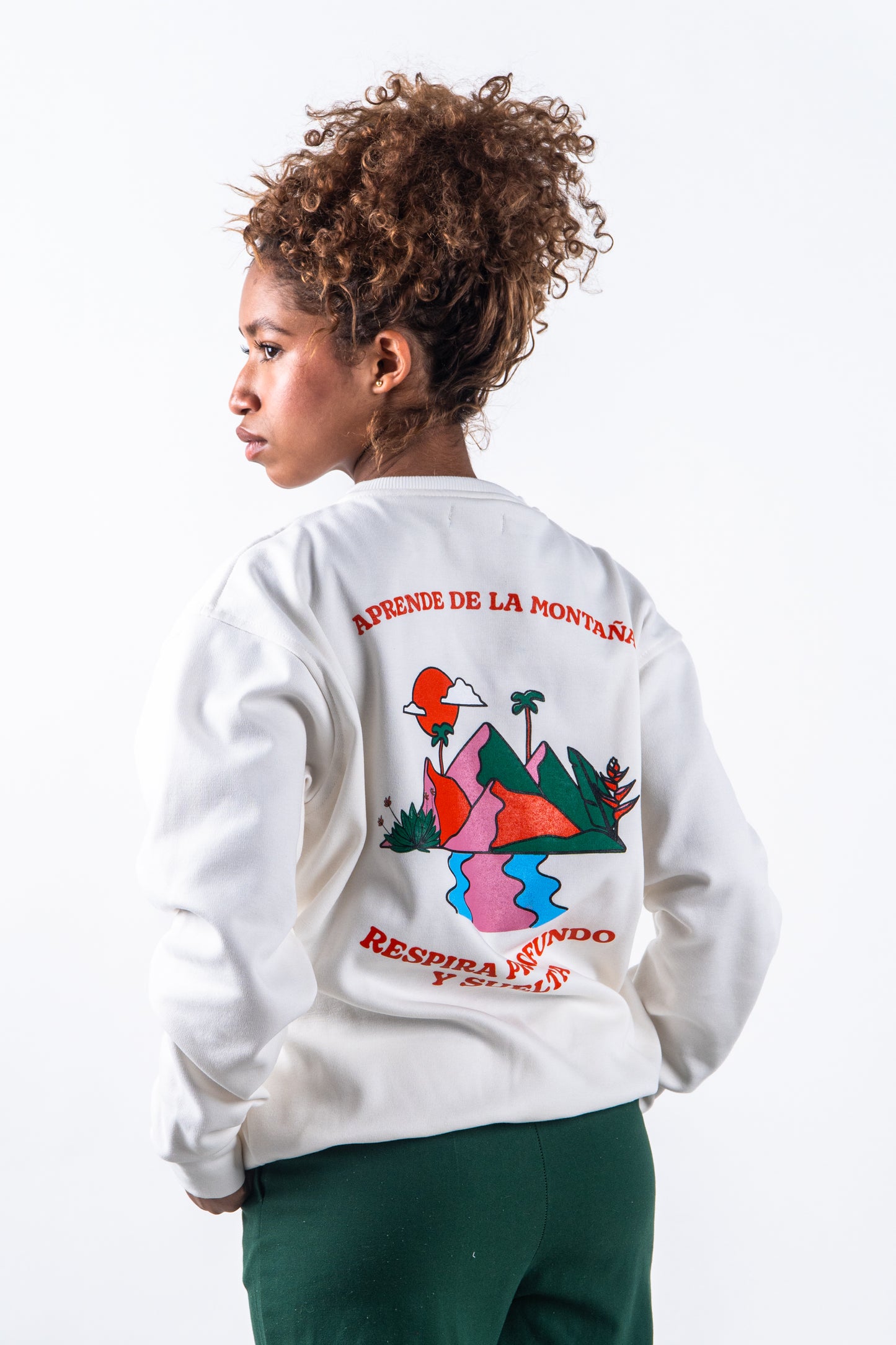 CREWNECK CREMA UNISEX SANARA MAÑANA - RESPIRAR