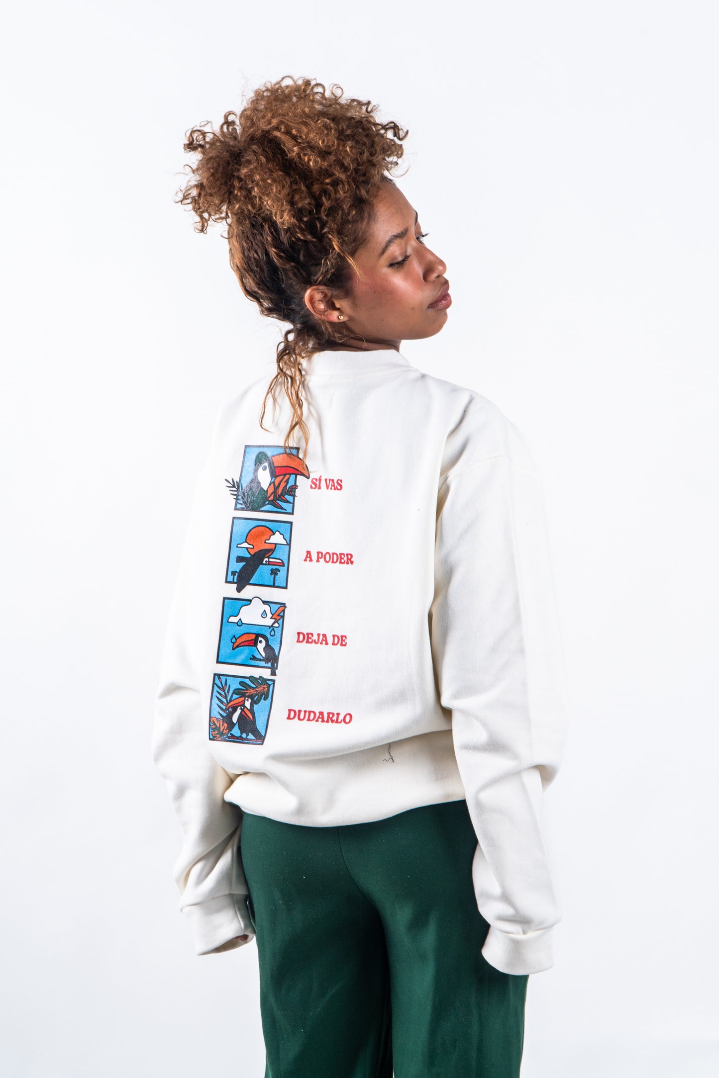 CREWNECK CREMA UNISEX SANARA MAÑANA - CONFIANZA