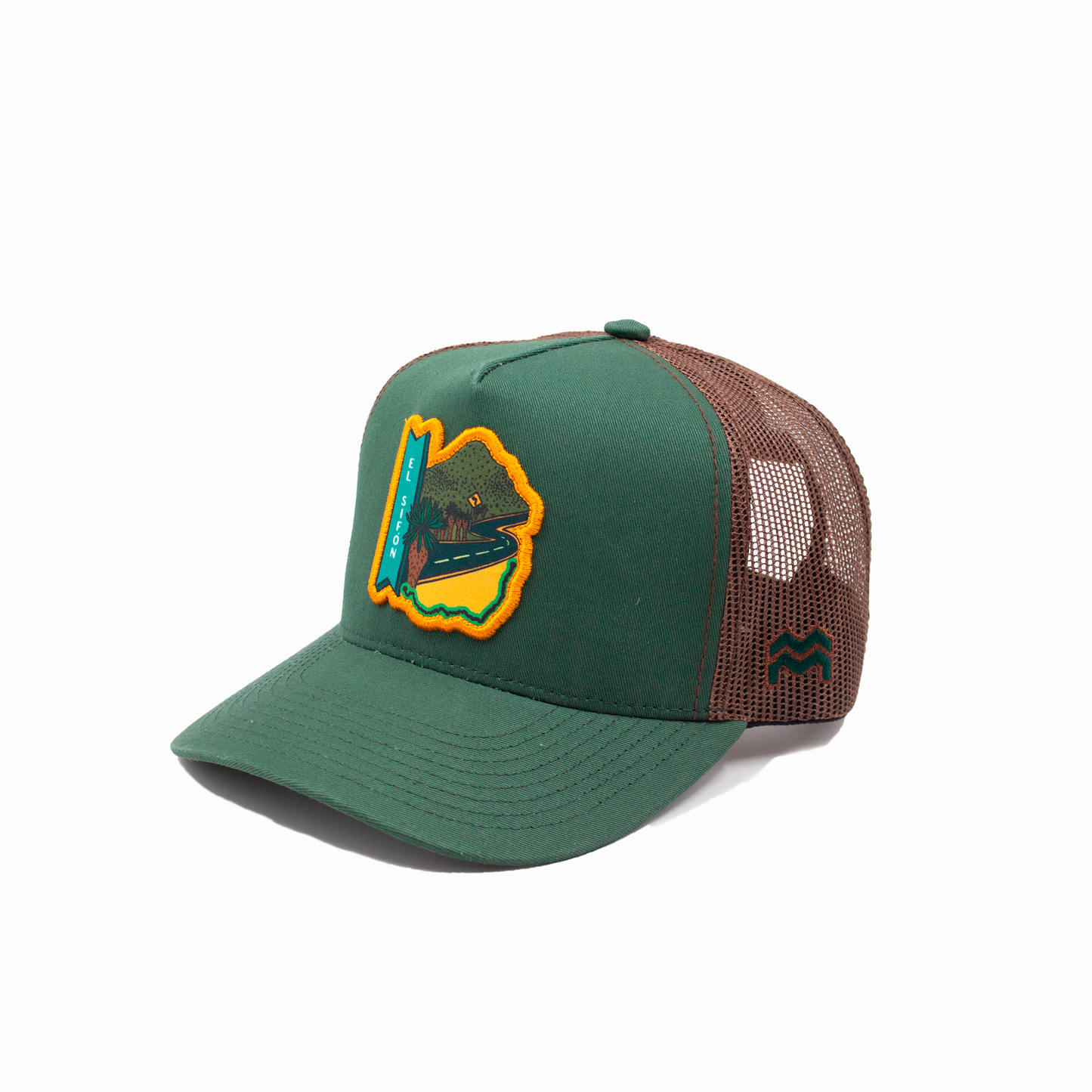 GORRA TRUCKER COLOMBIA EN 2 RUEDAS EL SIFON - FRENTE DURO