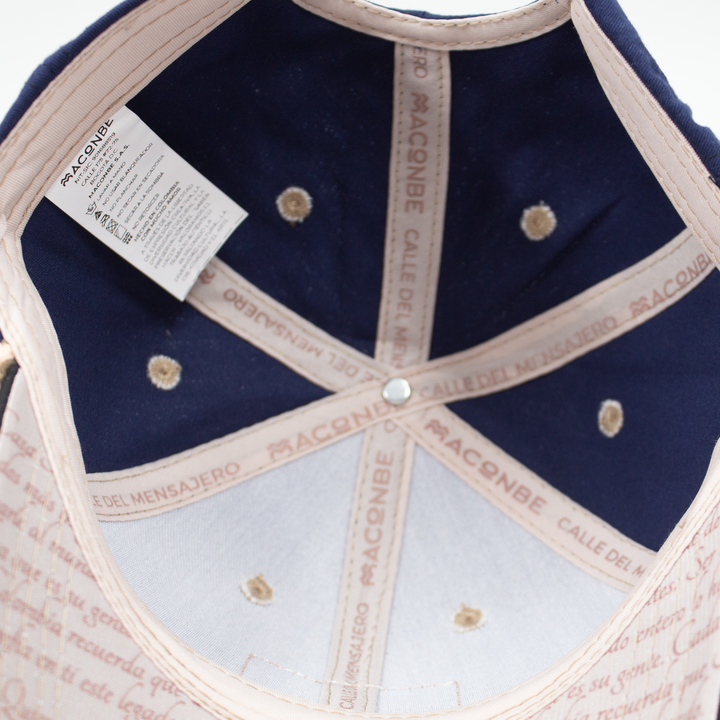 GORRA MENSAJEROS ESTAMPILLA AZUL - FRENTE DURO