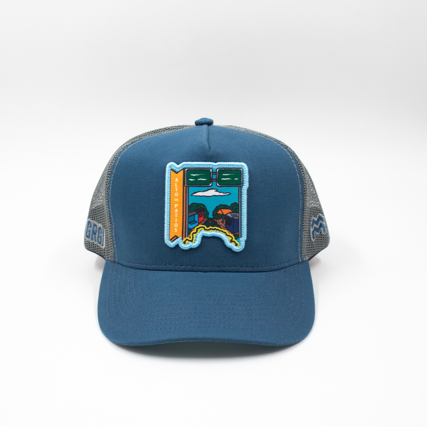 GORRA TRUCKER COLOMBIA EN 2 RUEDAS ALTO DE PATIOS - FRENTE DURO
