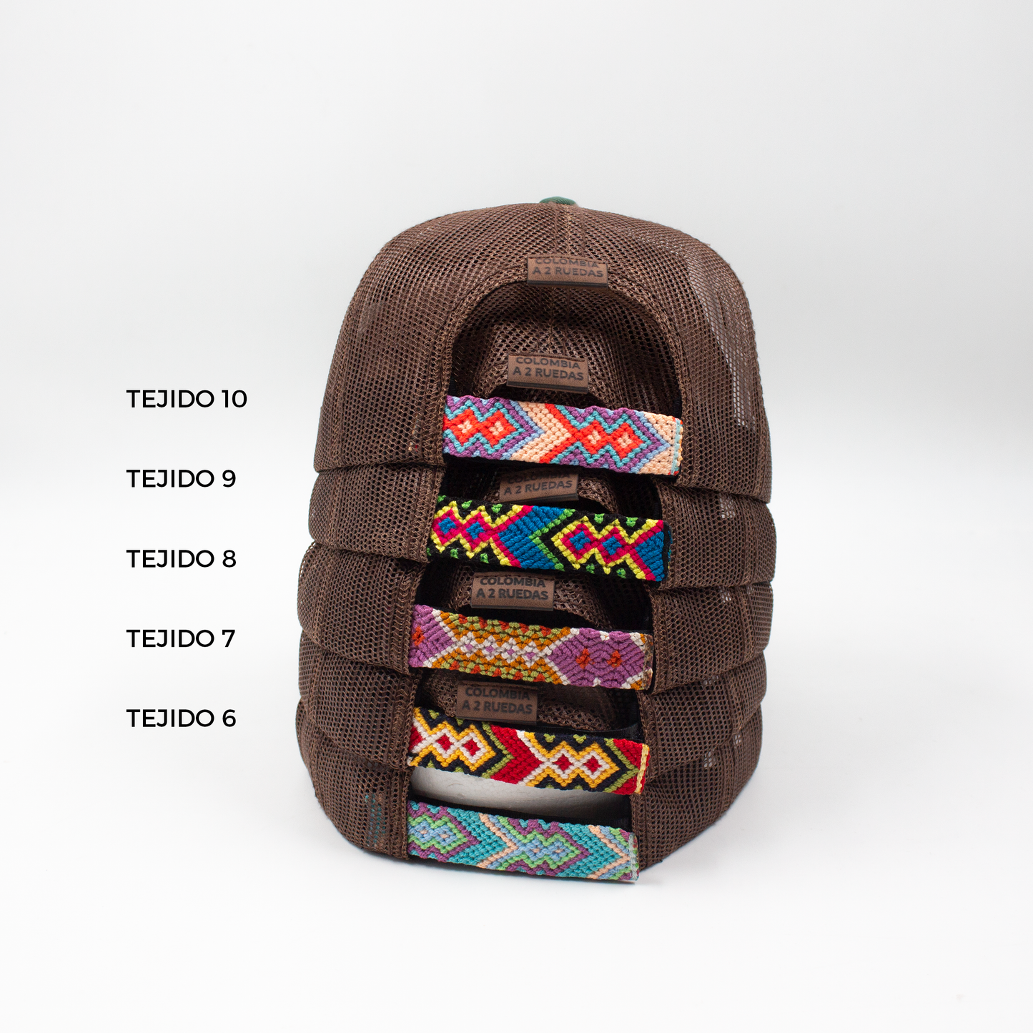 GORRA TRUCKER COLOMBIA EN 2 RUEDAS EL SIFON - FRENTE DURO