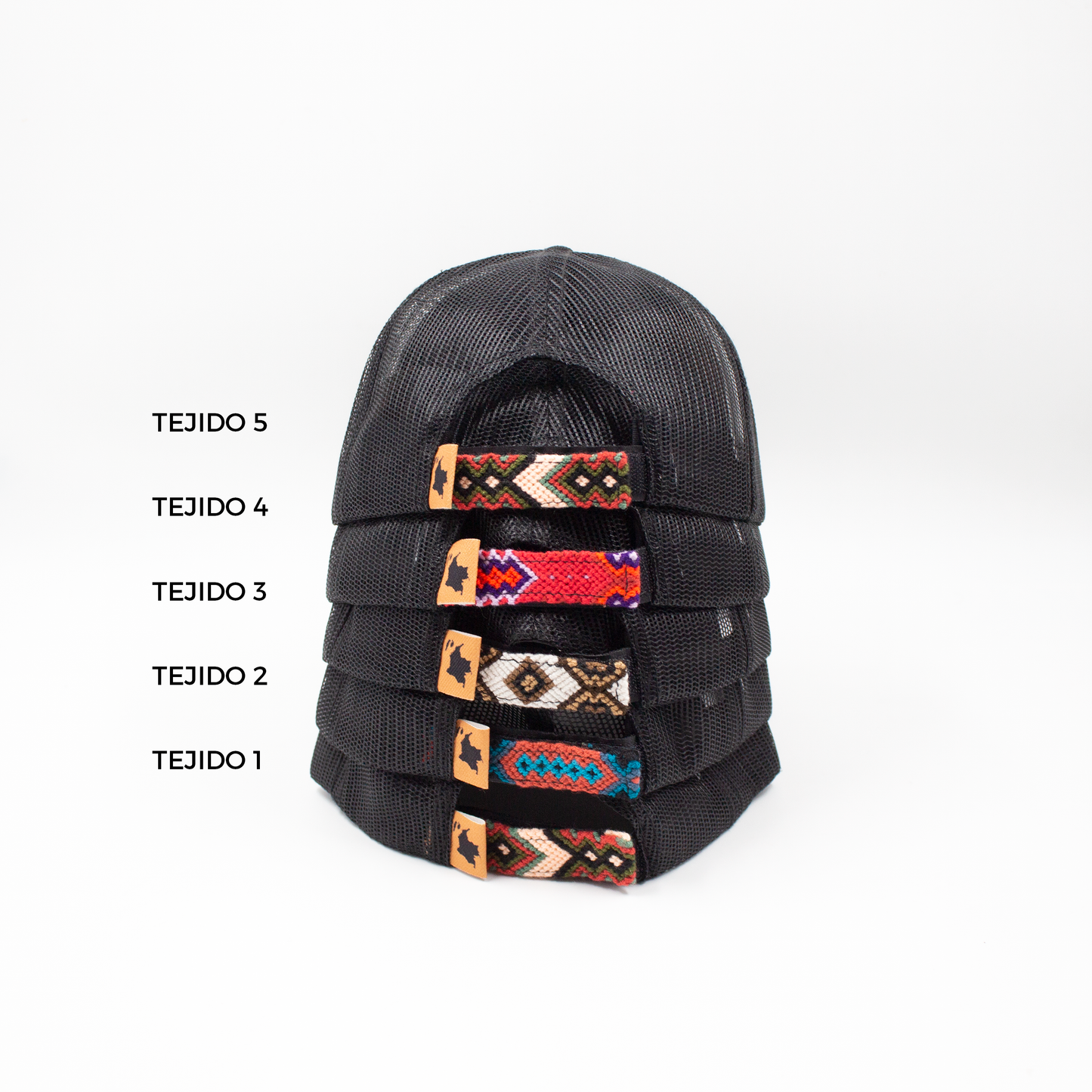 GORRA TRUCKER ORÍGENES NEGRO AL TONO - FRENTE DURO