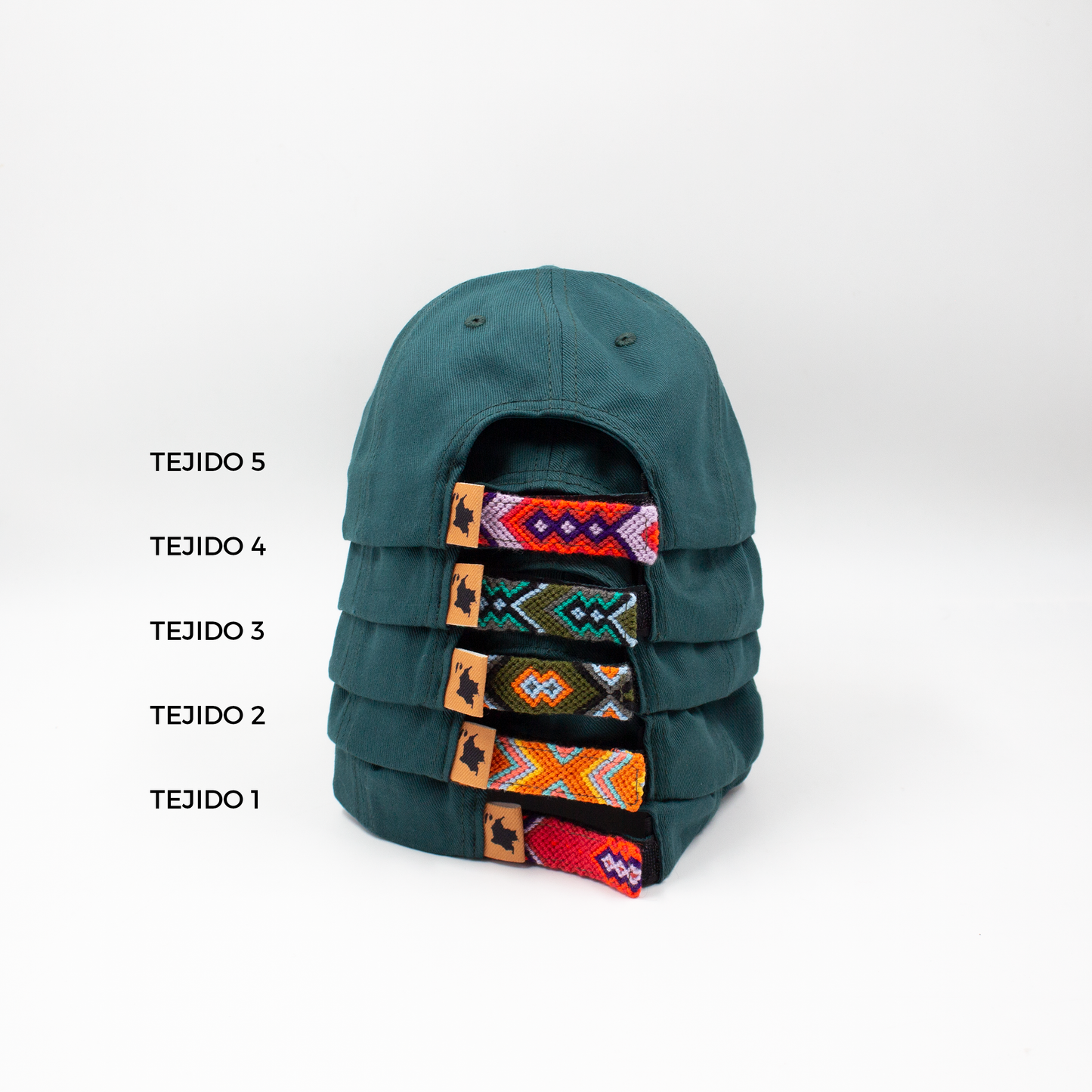 GORRA ORÍGENES VERDE BOTELLA AL TONO - FRENTE DURO