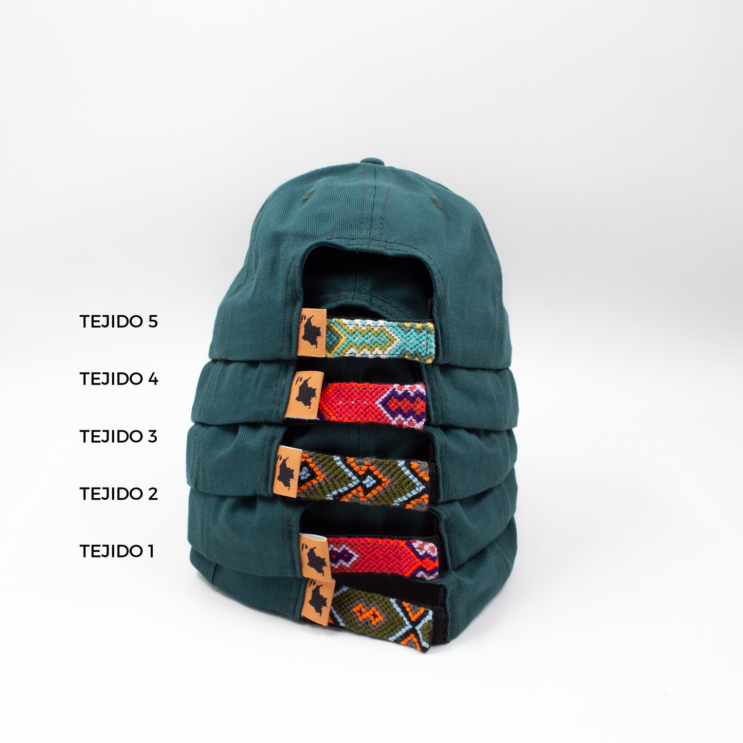 GORRA ORÍGENES VERDE BOTELLA - FRENTE DURO