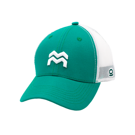 GORRA TRUCKER ORÍGENES VERDE CLARO - UNISEX FRENTE DURO