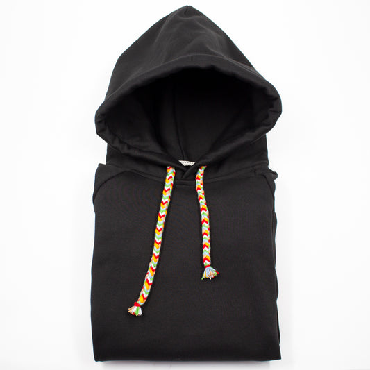 HOODIE NEGRO UNISEX SANARA MAÑANA - DETALLES