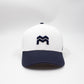 GORRA ORÍGENES CREMA AZUL - UNISEX FRENTE DURO