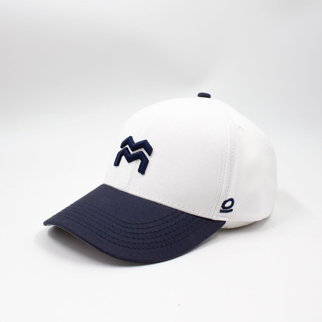 GORRA ORÍGENES CREMA AZUL - UNISEX FRENTE DURO