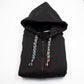 HOODIE CREMALLERA NEGRO UNISEX SANARA MAÑANA - RESPIRAR