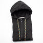 HOODIE CREMALLERA NEGRO UNISEX SANARA MAÑANA - CONFIANZA