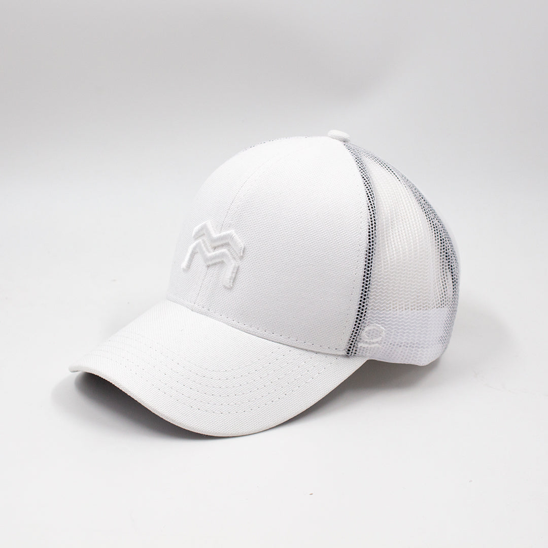 GORRA TRUCKER ORÍGENES CREMA - UNISEX FRENTE DURO