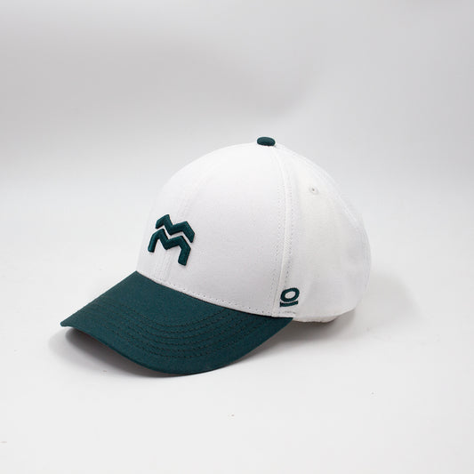 GORRA ORÍGENES CREMA VERDE - UNISEX FRENTE DURO