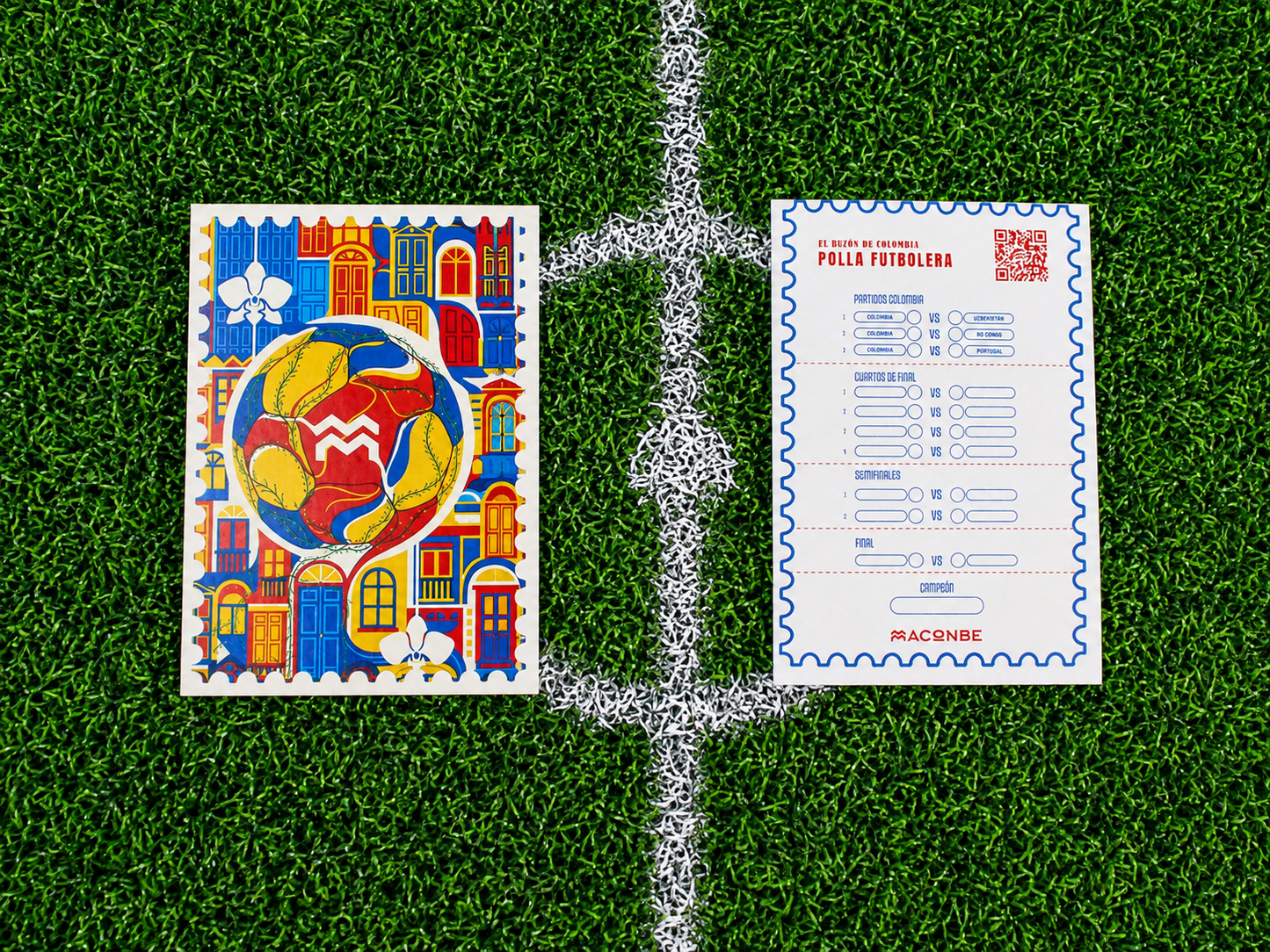 POSTALES FUTBOL DE COLOMBIA - COMBO DE 7 POSTALES