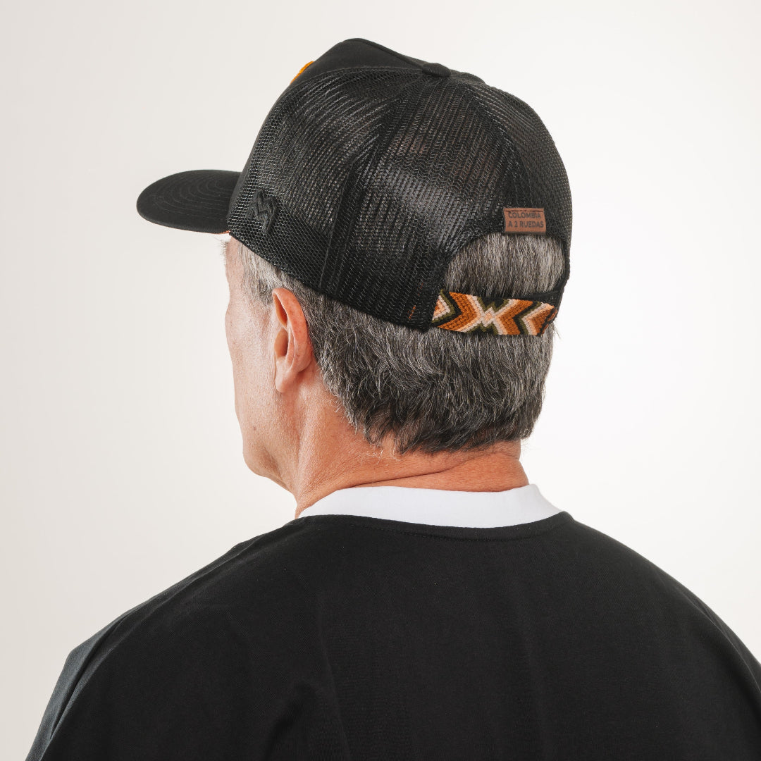 GORRA TRUCKER COLOMBIA EN 2 RUEDAS ALTO DE PALMAS - FRENTE DURO