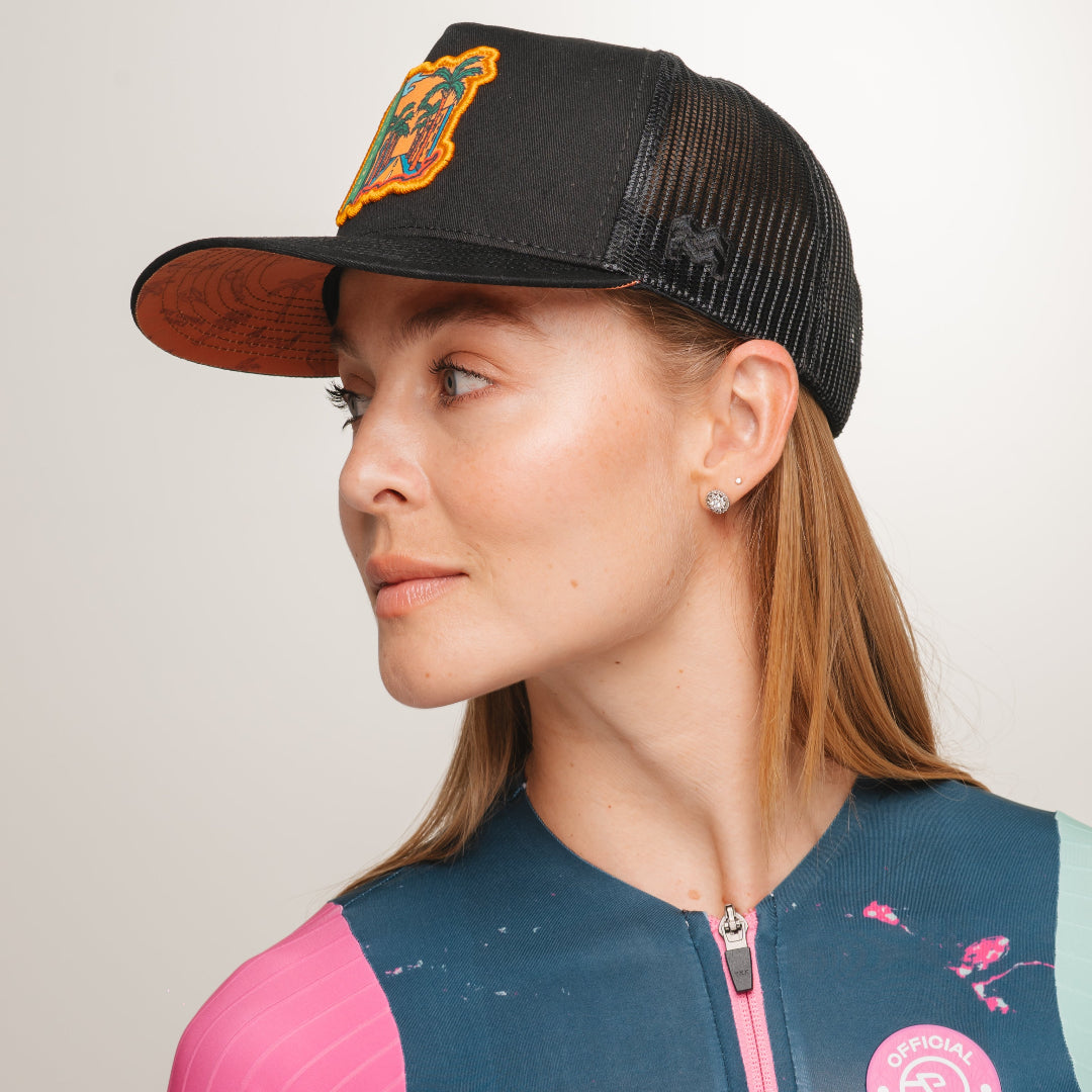 GORRA TRUCKER COLOMBIA EN 2 RUEDAS ALTO DE PALMAS - FRENTE DURO