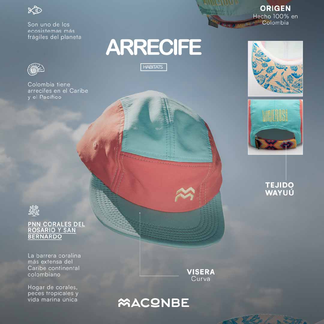 GORRA HABITATS ARRECIFE - FRENTE BLANDO