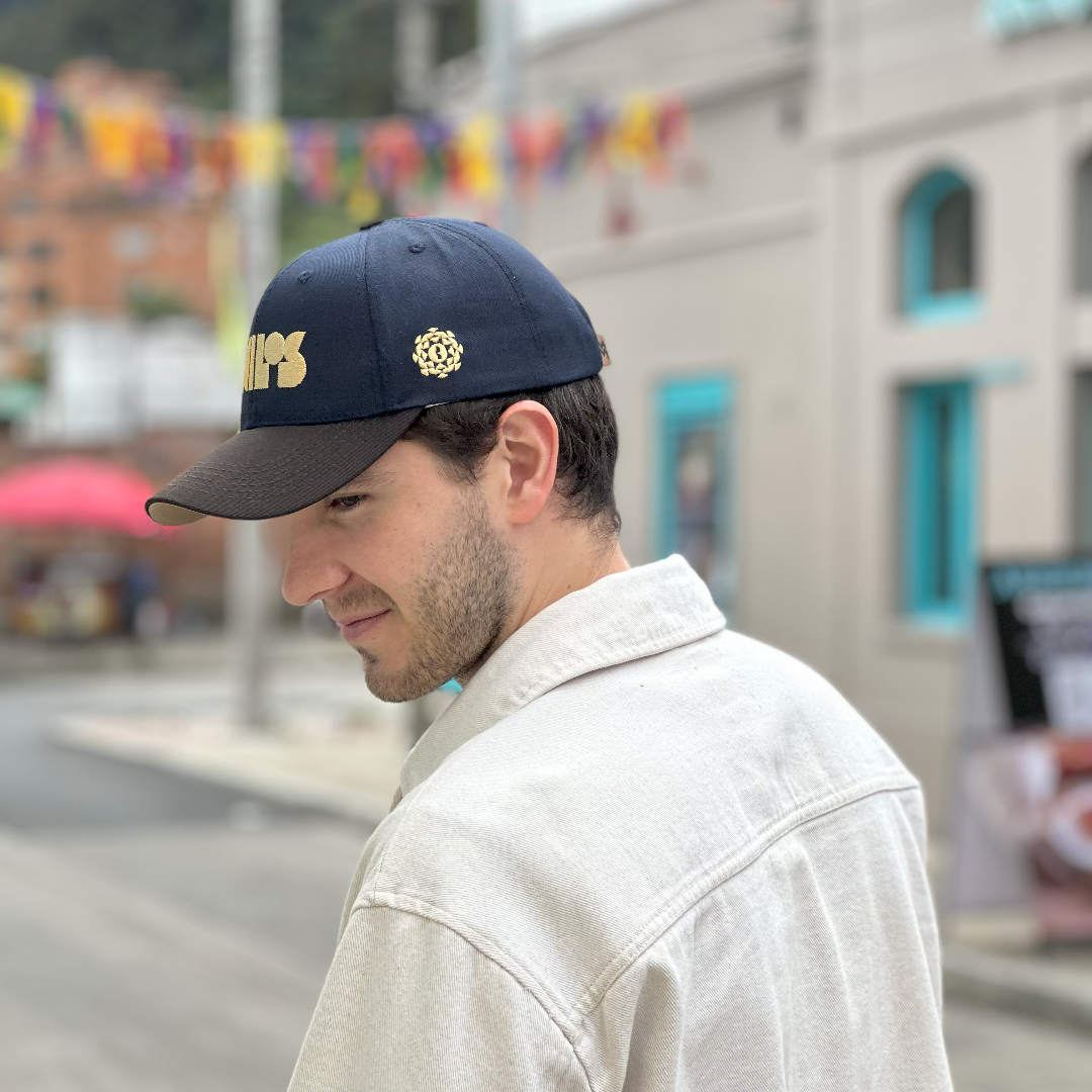 GORRA BACILOS by MACONBE AZUL OSCURO - FRENTE DURO
