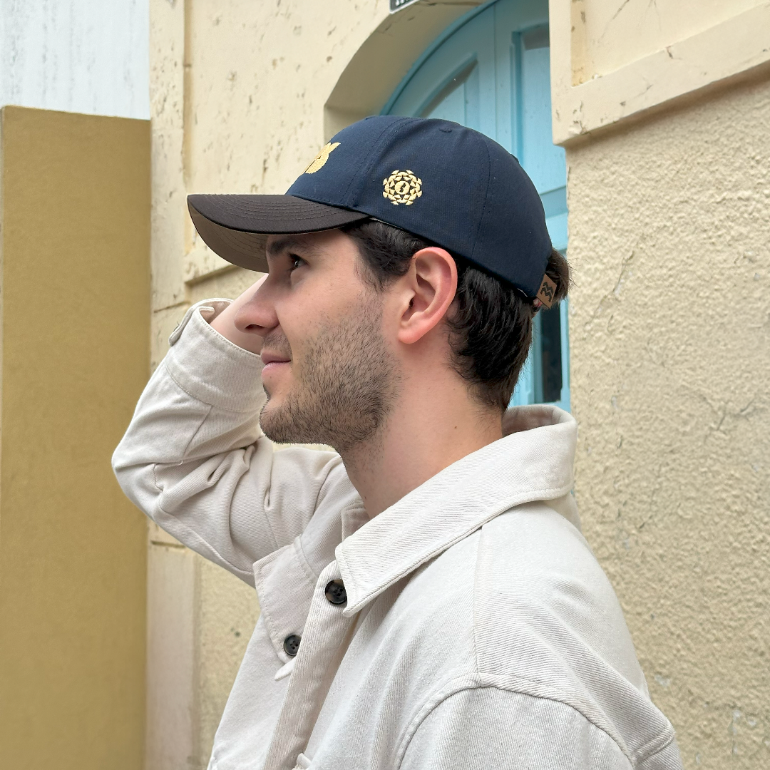 GORRA BACILOS by MACONBE AZUL OSCURO - FRENTE DURO
