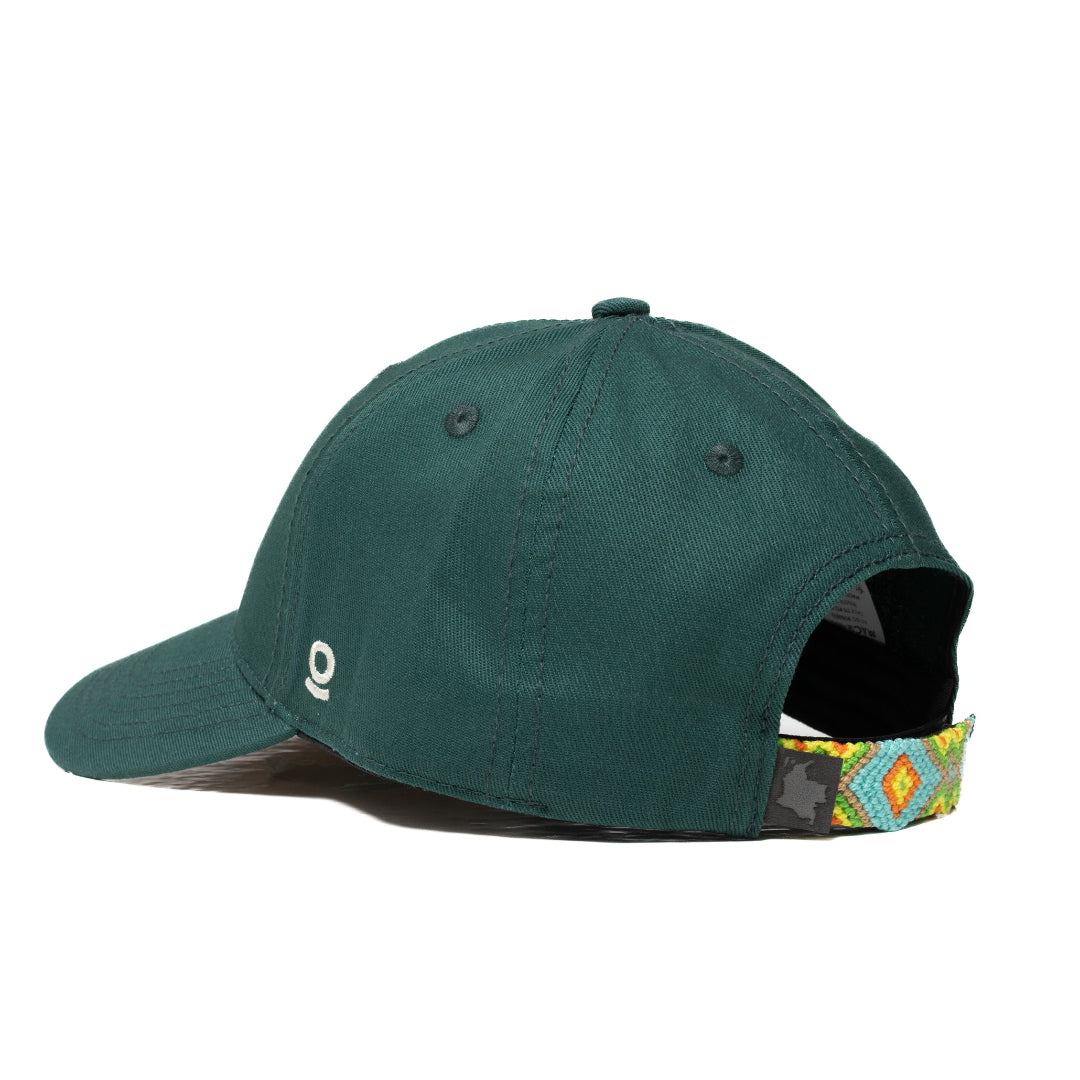 GORRA ORÍGENES VERDE BOTELLA - FRENTE DURO